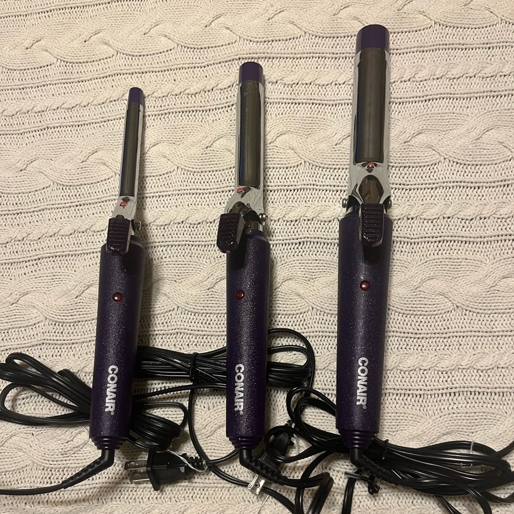 2 for $10 - 3 Conair curling irons